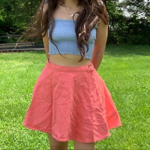 American Apparel Coral Circle Skirt Denim
